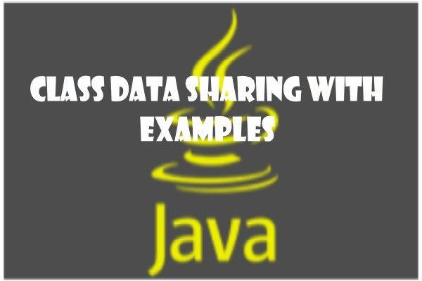 Data Sharing in Java