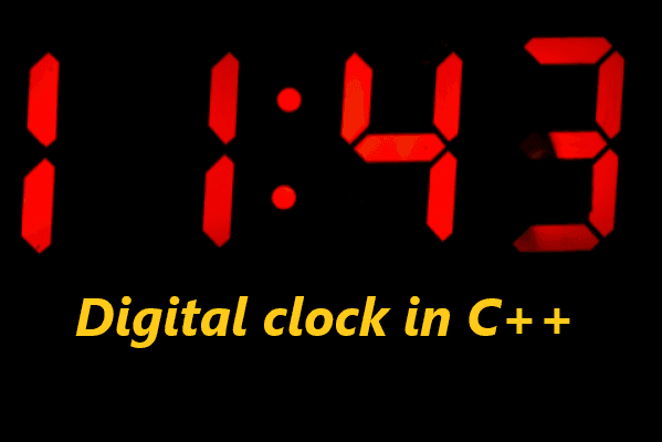 Digital Clock in C++