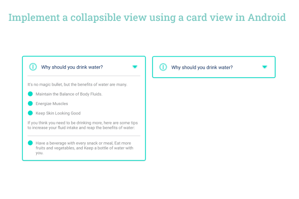 Implementing a Collapsible View Using a Card View in Android