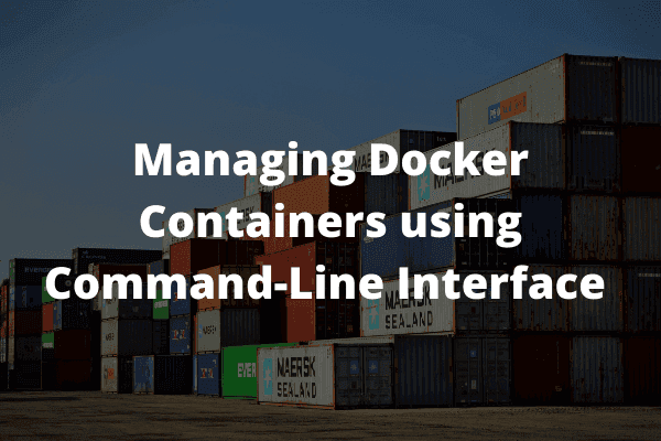 Managing Docker Containers using the Command Line Interface