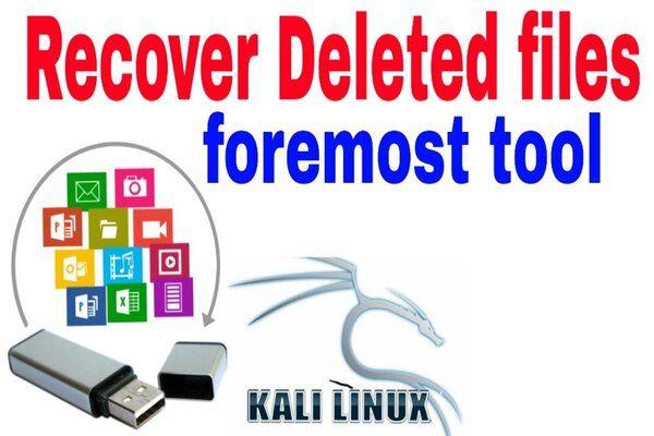 Recovering deleted files using Foremost