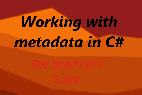 Working with Metadata in C#